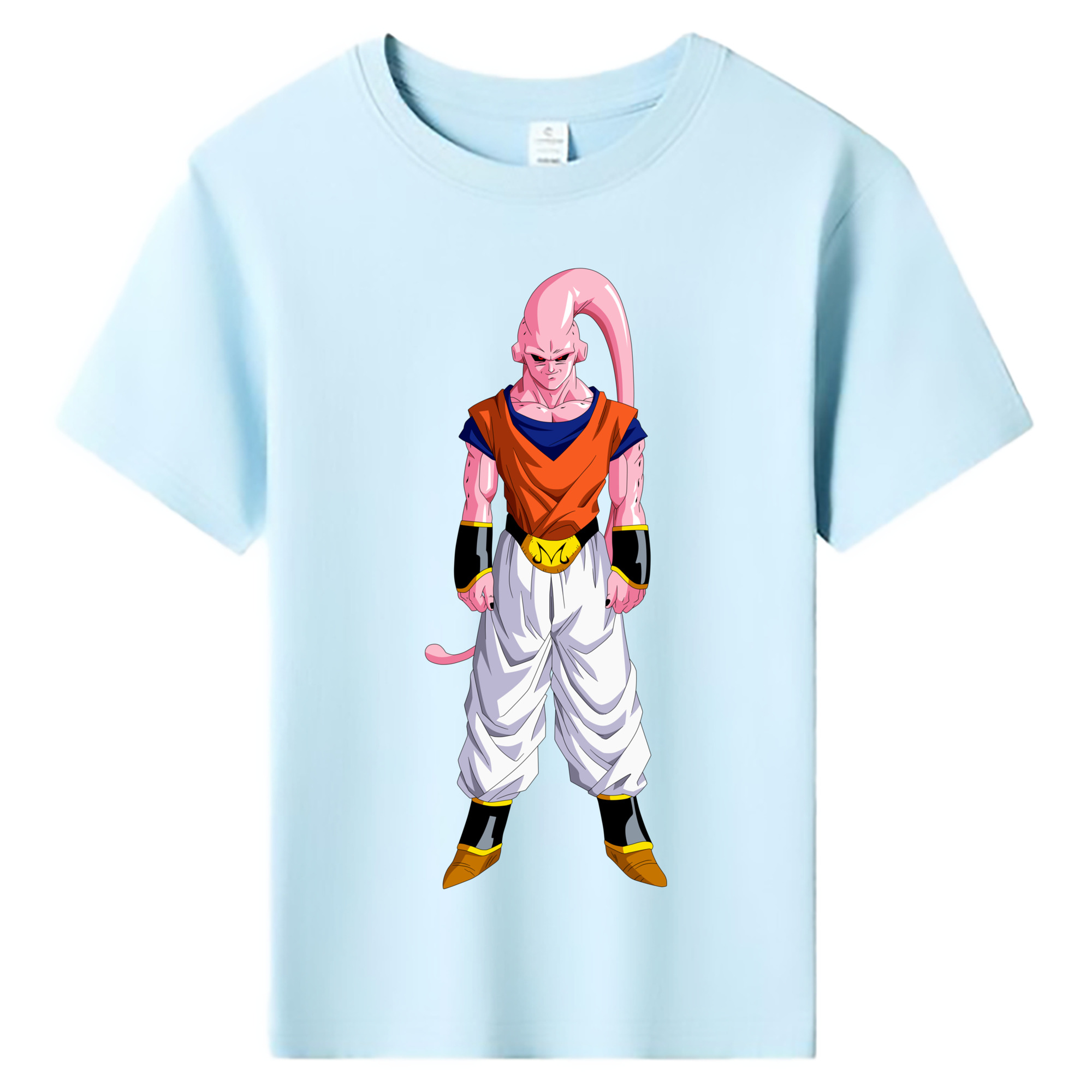 （画像用） ドラゴンボール 魔人ブウ DRAGON BALL Majin Buu 綿100％キッズTシャツ（フロントプリント）